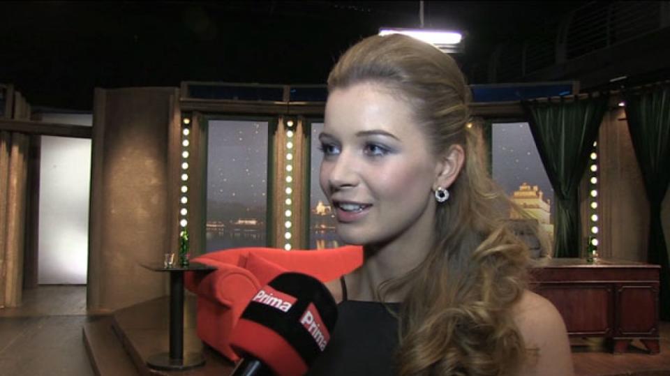 Gabriela Franková před natáčením Show Jana Krause